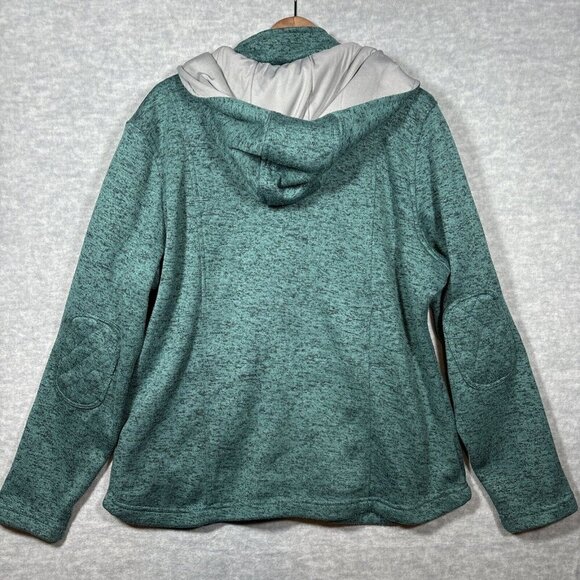 Natural Reflections Green Hooded Women’s Jacket XXL Zip Fall Casual - Picture 4 of 4